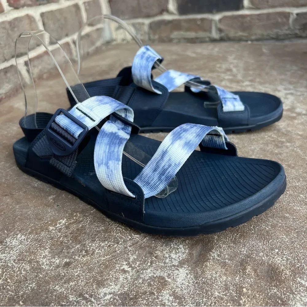 Chaco Men’s Sandal Low Down Blue White Sz 11
